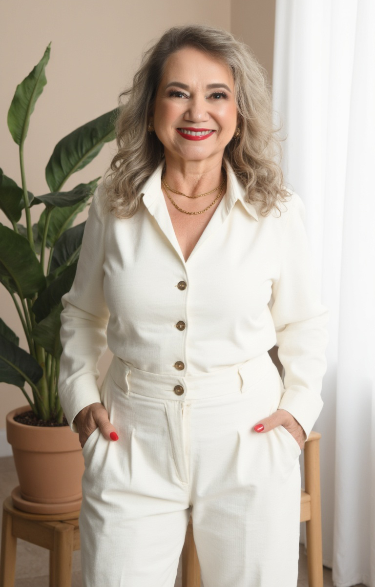 Sonia Ildefonso em ambiente acolhedor